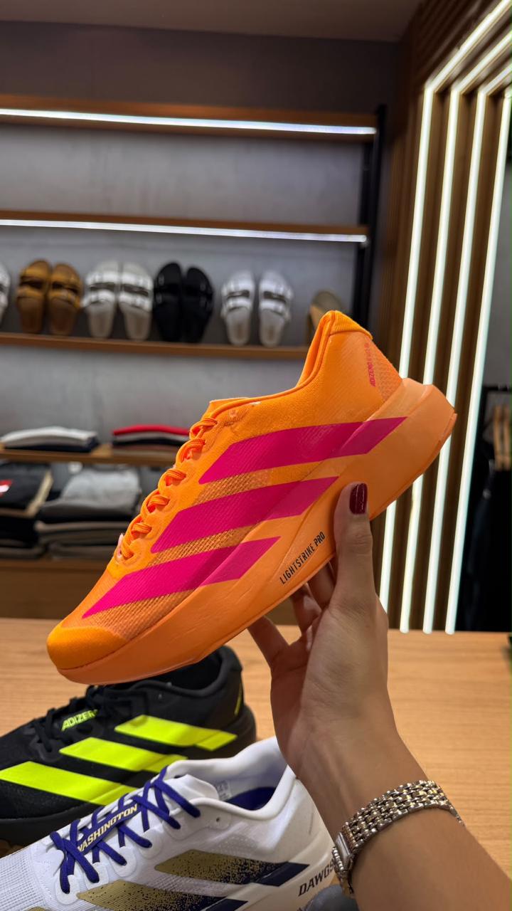 Tênis Adidas Running Laranja e Pink