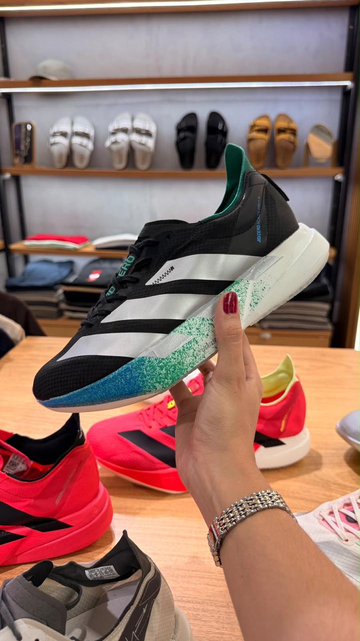 Tênis Adidas Running Preto e Verde Água