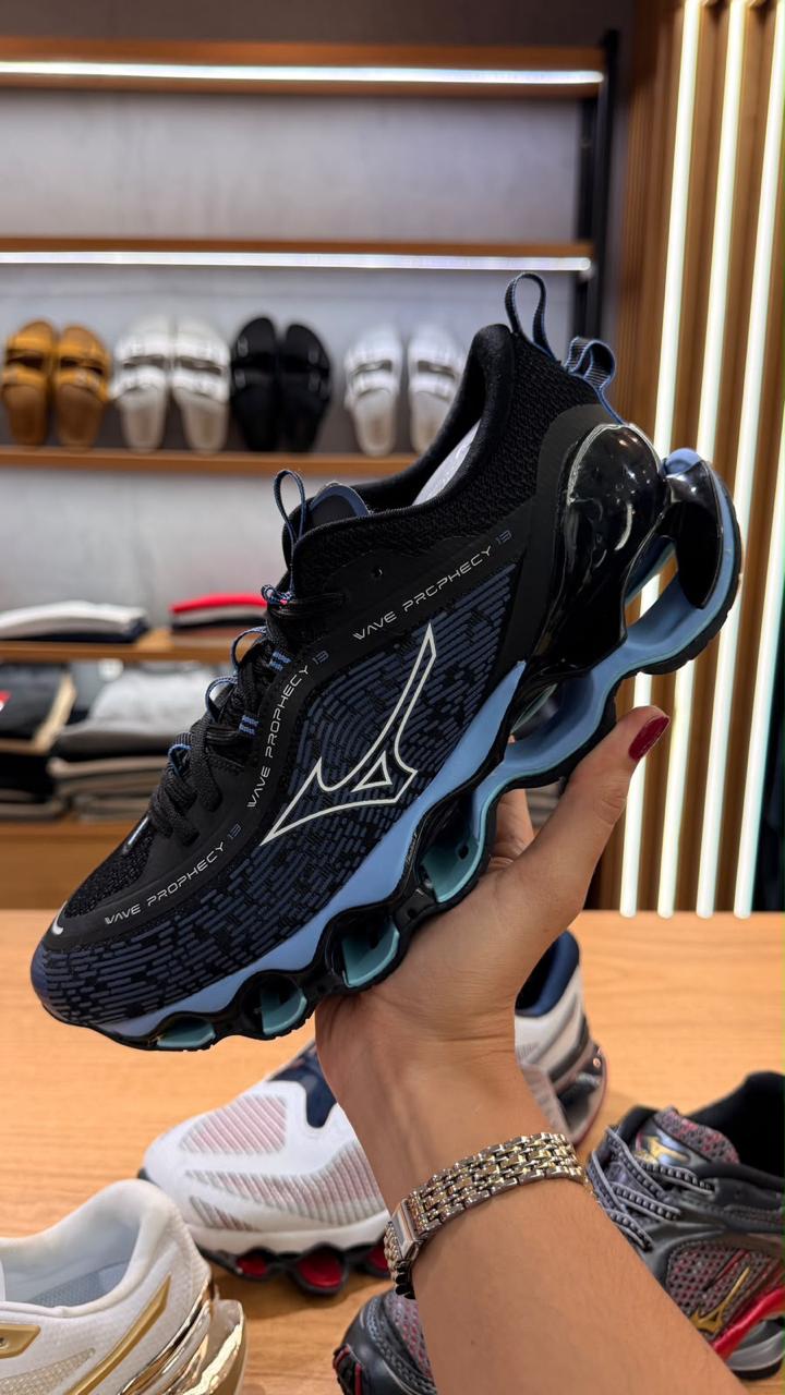 Tênis Mizuno Running Preto e Azul
