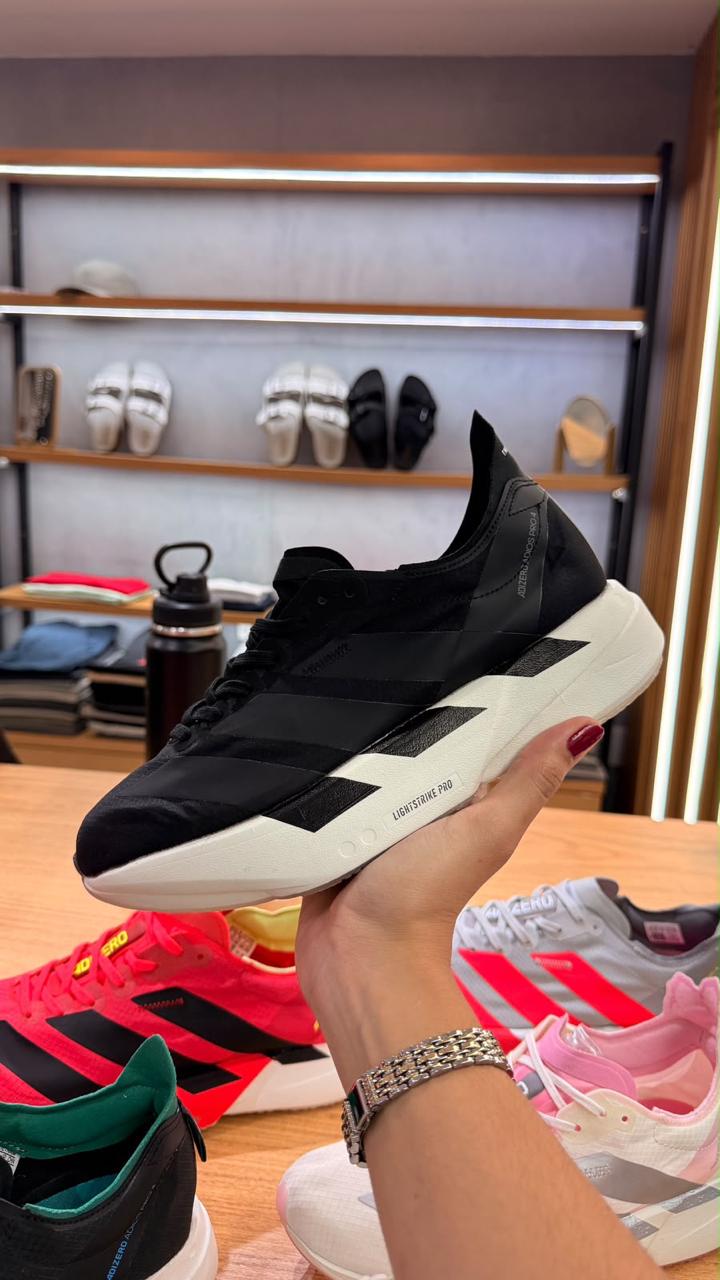 Tênis Adidas Running Preto Sola Branca