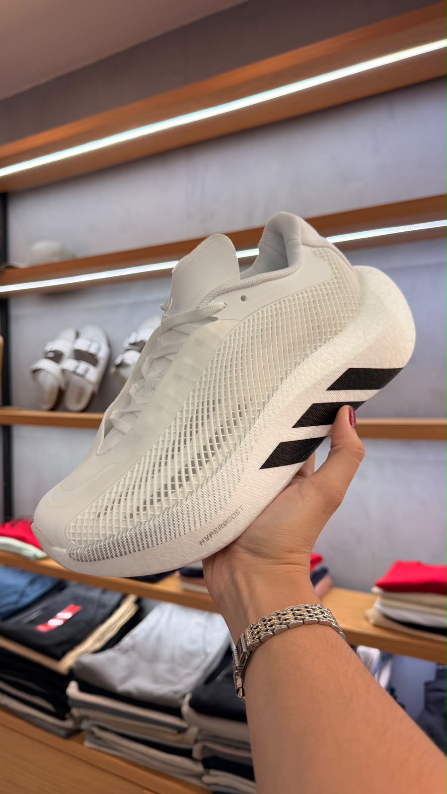 Tênis Adidas Running Off-White Knit