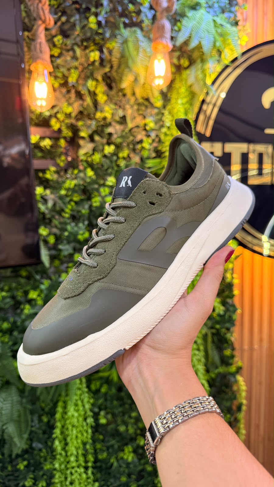 Tênis Casual Verde Militar