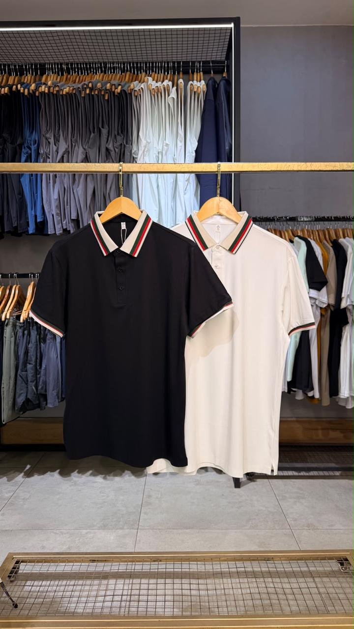 Camisa Polo Gucci Gola Listrada