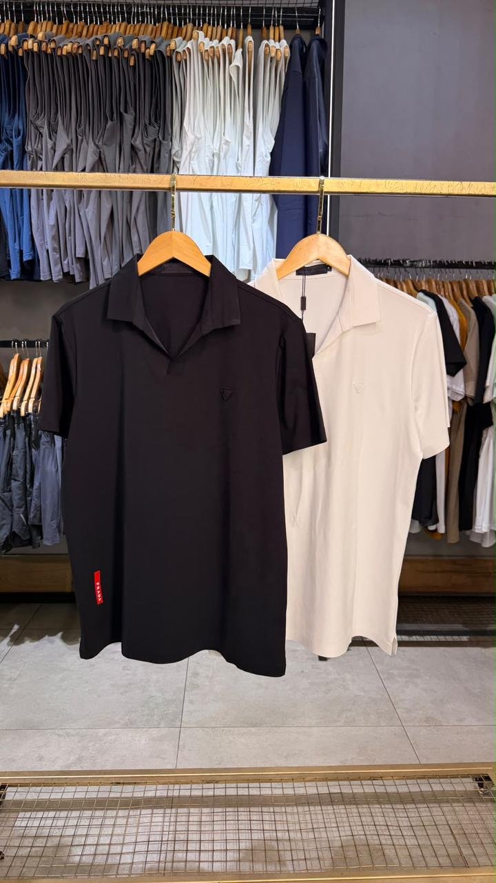 Camisa Polo Prada Gola Aberta