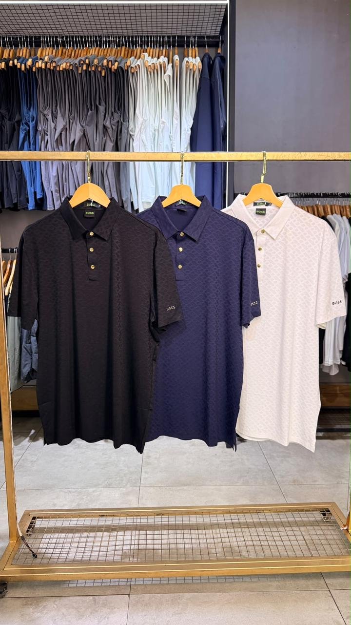 Camisa Polo Boss Texturizada